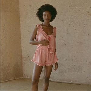 Doen Luella Short in Cerise Paris Gingham